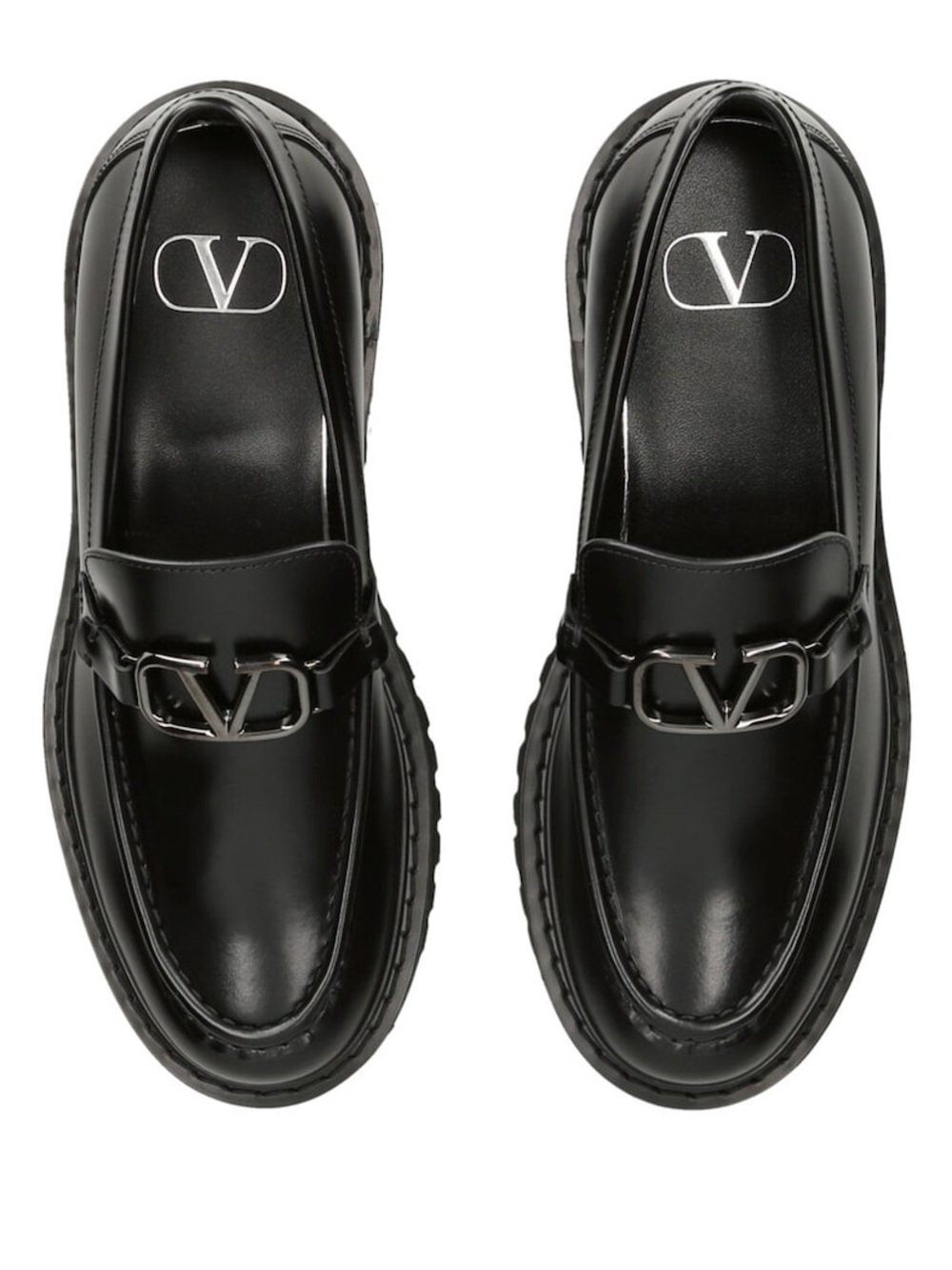 NEW VALENTINO GARAVANI
Leather VLogo Signature Loafers Sz: 38